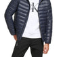 Calvin Klein Men's Hooded & Quilted Packable Jacket Blue Size Medium