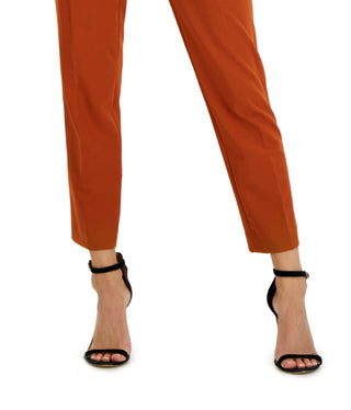 Calvin Klein Women's Lux Highline Skinny Pants Brown Size 6 Petite