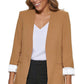 Calvin Klein Women's Open Front 3/4 Sleeve Blazer Brown Size 4Petite