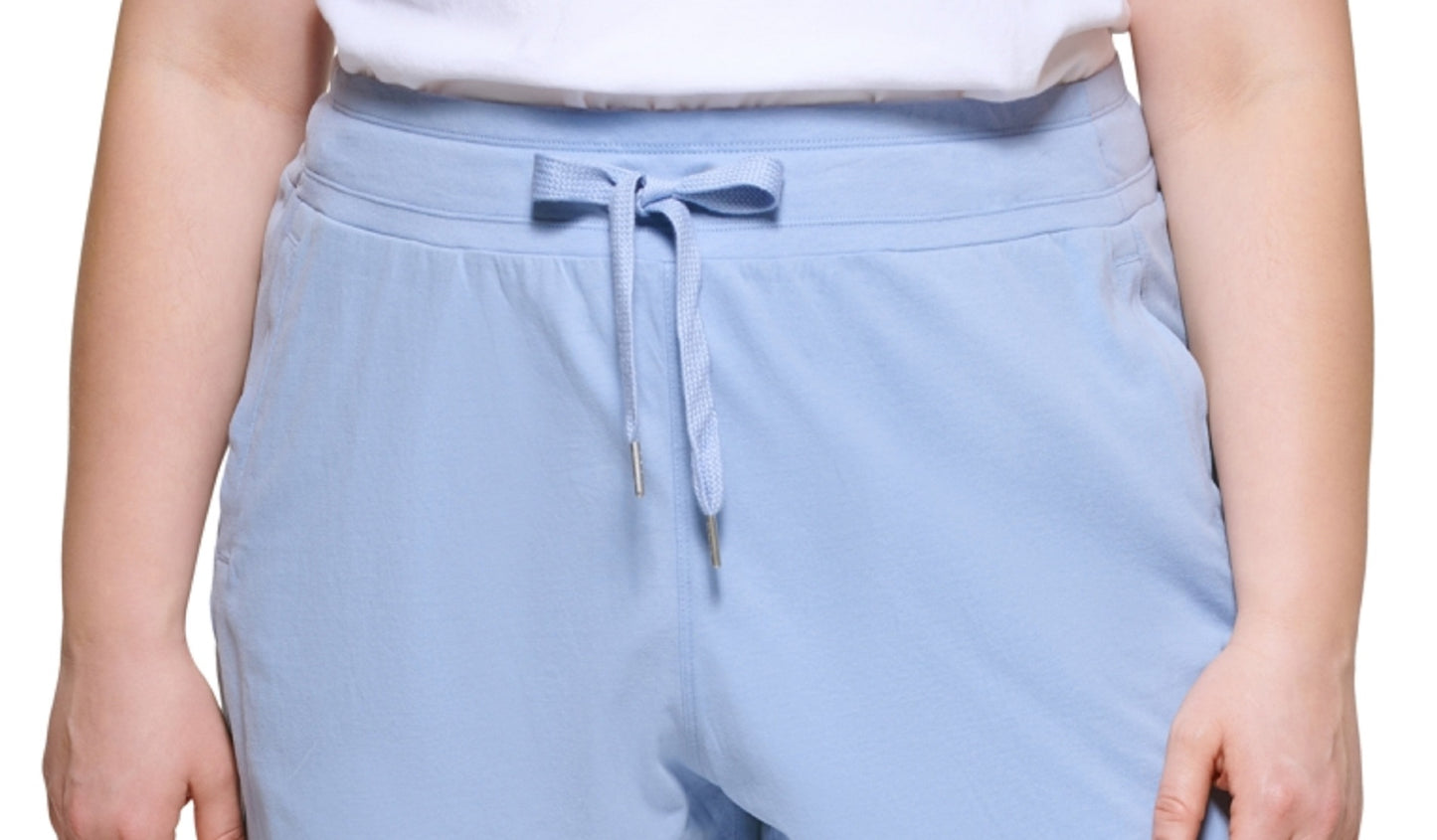 Calvin Klein Women's High Waist Cotton Shorts Blue Size 1X