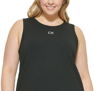 Calvin Klein Women's Crewneck Tank Top Black Size 3X