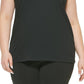 Calvin Klein Women's Crewneck Tank Top Black Size 3X