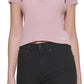Calvin Klein Women's Ribbed Polo Sweater Pink Size Petite X-Small