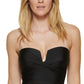 Calvin Klein Women's Molded Split Cup Tummy Control One Piece Swimsuit Black Size 12