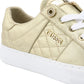GUESS Women's Loven Casual Lace Up Sneakers Yellow Size 5.5 M