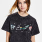 Junk Food Women's Cotton Floyd Graphic Print Tee Black Size Medium
