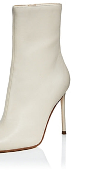 Aqua Women's Gal Pointed High Heel Booties Beige Size 8.5 M