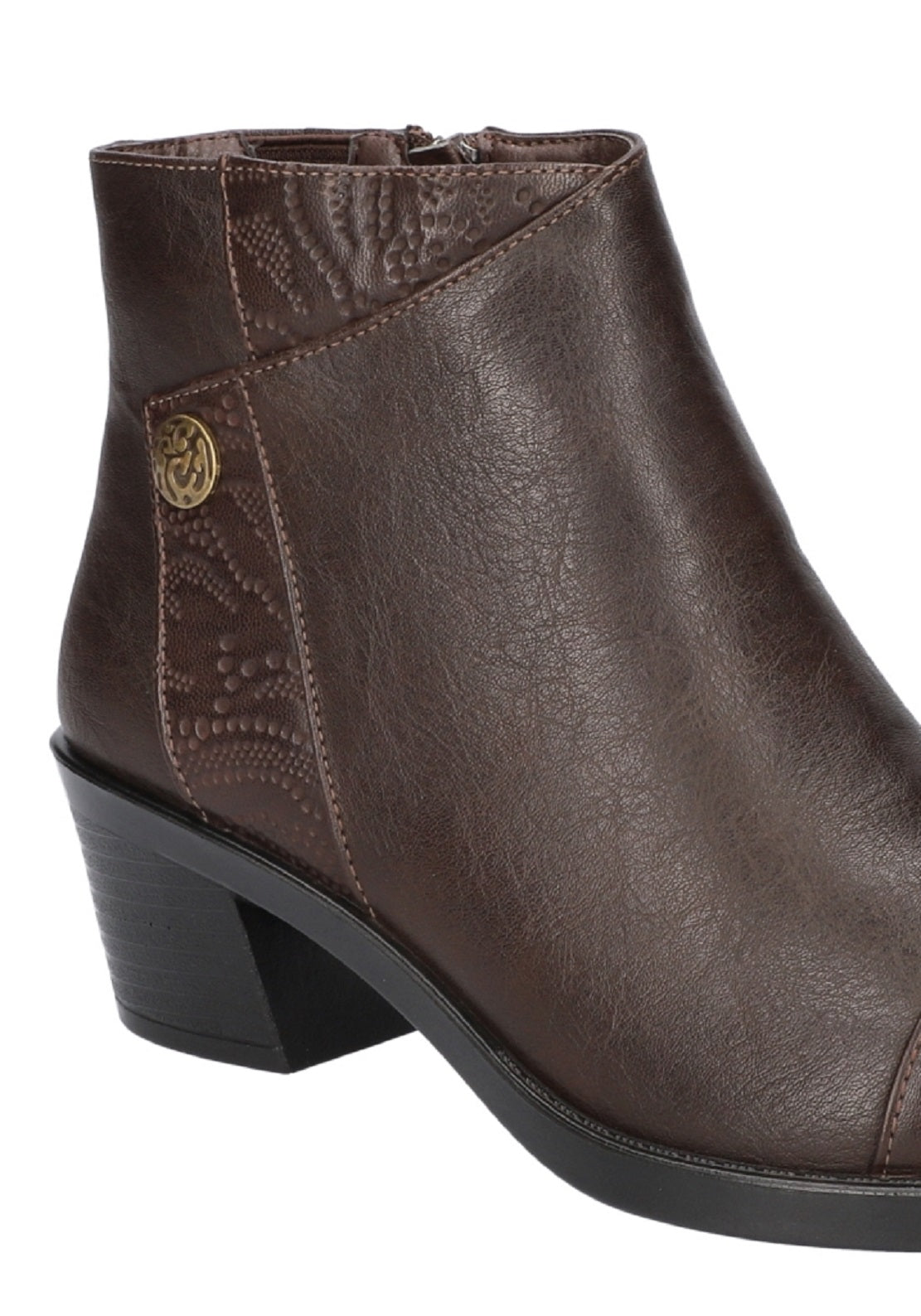 Easy Street Women's Bean Ankle Boots Brown Size 6 M