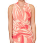 Rachel Roy Women's Sleeveless Striped Midi Dress Pink Size Small
