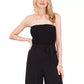 1.STATE Women's Strapless Wide Leg Jumpsuit Swimsuit Black