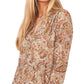 Vince Camuto Women's Long Sleeves With V Neck Dress Brown Size Medium
