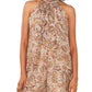 Vince Camuto Women's Sleeveless Tie Neck Jumpsuit Brown Size Medium