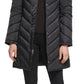 Kenneth Cole Women's Faux Fur Trim Hooded Puffer Coat Black Size Large