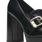Vince Camuto Women's Grinilia Platform Loafer Pump Black Size 6.5 M