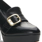Vince Camuto Women's Grinilia Platform Loafer Pump Black Size 6.5 M