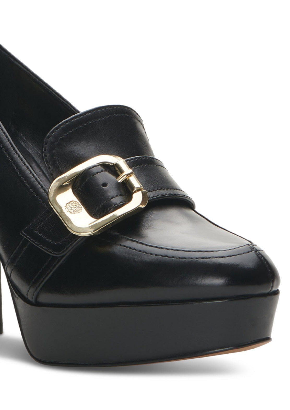 Vince Camuto Women's Grinilia Platform Loafer Pump Black Size 6.5 M