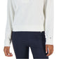 Tommy Hilfiger Women's 1/2 Zip Solid Cropped Sweatshirt White Size X-Large