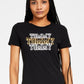 Tommy Jeans Women's Foil Logo Dress Black Size Large