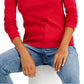 Tommy Hilfiger Women's Long Sleeve Cotton Turtleneck Top Red Size Medium