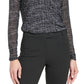 Calvin Klein Women's Long Sleeve Printed Mesh Top Black Size Medium