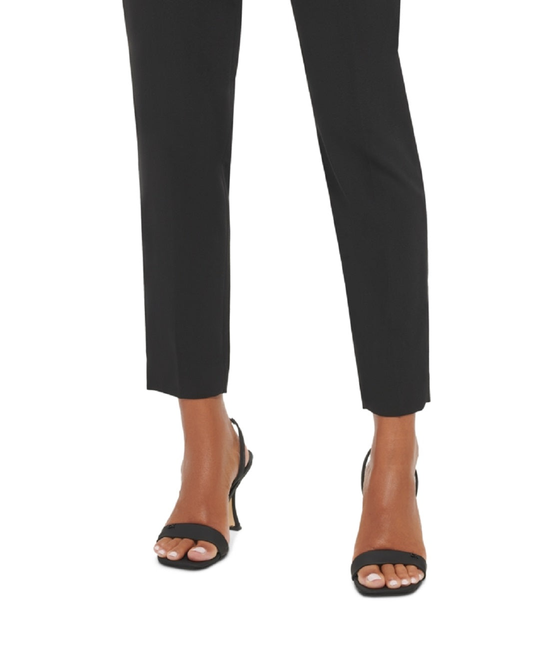 Calvin Klein Women's Lux Tie Waist Pants Black Size 16