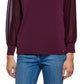 Calvin Klein Women's V Neck Chiffon Sleeve Blouse Purple Size X-Large