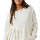 Free People Women's Long Sleeve Thermal Top White Size Medium