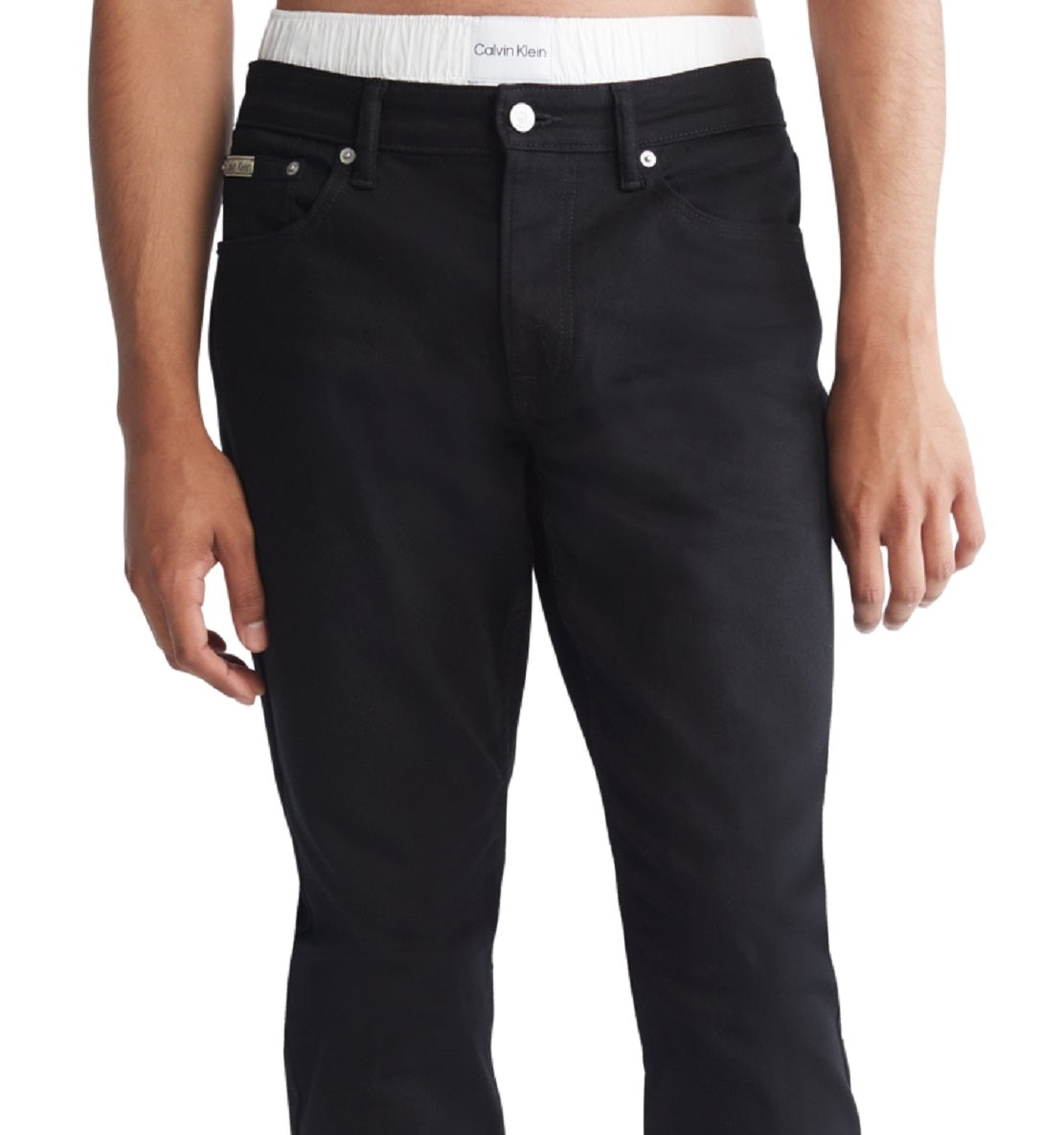 Calvin Klein Men's Slim Fit Stretch Jeans Black Size 29X30