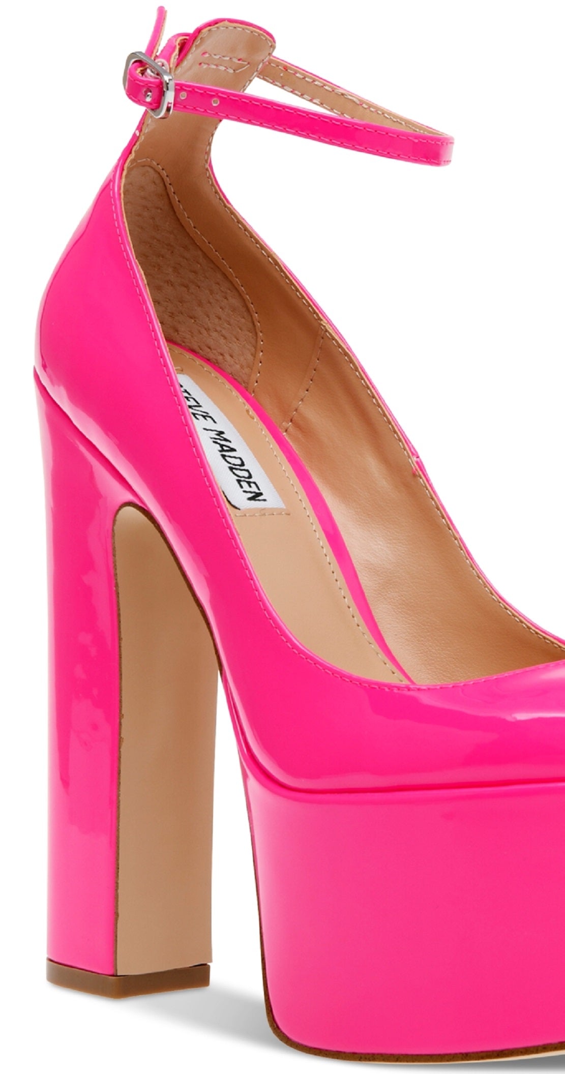 Steve Madden Women's Skyrise Ankle Strap Platform Pumps Pink Size 10 M