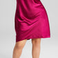 And Now This Women's Satin Keyhole Halter Dress Pink Size 2X