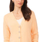 Vince Camuto Women's Button V Neck Sweater Yellow Size Small