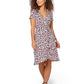 Leota Women's Brandy Dress in Brushstroke Leopard Fruit Size S