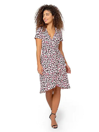 Leota Women's Brandy Dress in Brushstroke Leopard Fruit