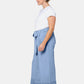 Leota Women's Lupita Culottes Dress in Chambray Blue Large Lord & Taylor Blue