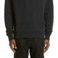 Ami Paris Men's Embroidered Logo Organic Cotton Sweatshirt Black Size Medium