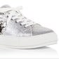 Kurt Geiger London Women's Laney Eye Embellished Platform Low Top Sneakers Silver Size 8 M