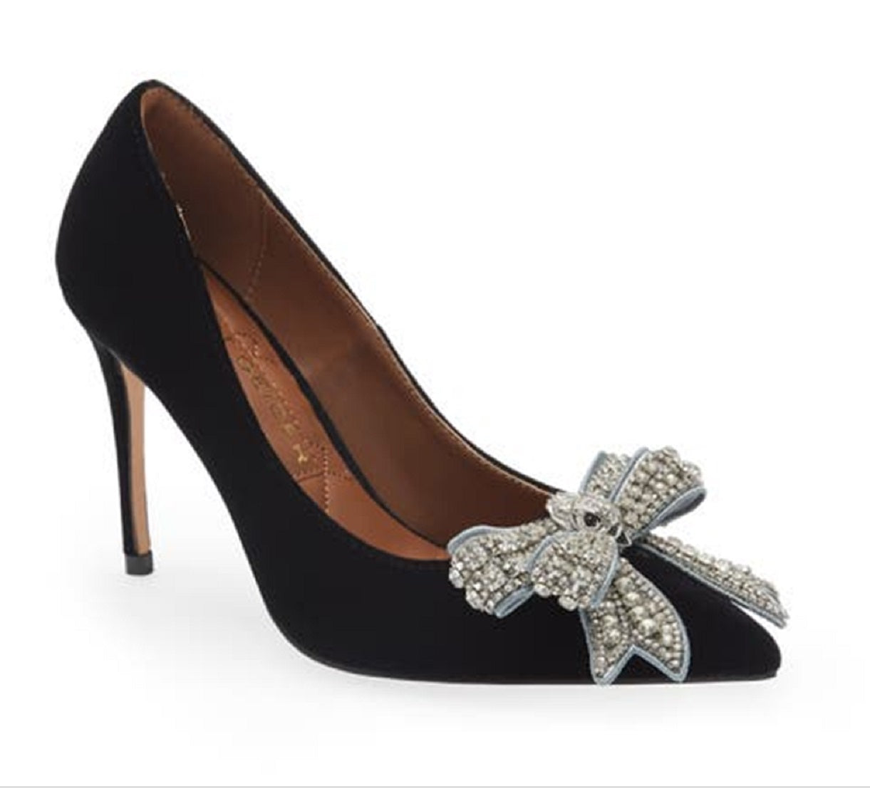 Kurt Geiger London Women's Belgravia Bow Pointed Toe Pump Black Size 9