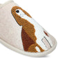 Radley London Women's Radley & Friends Embroidered Slippers Beige Size 10 M