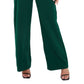Quiz Women's Embellished Sleeveless Wide Leg Jumpsuit Green Size 10