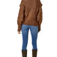 VERO MODA Women's Sweater Brown Size X-Large