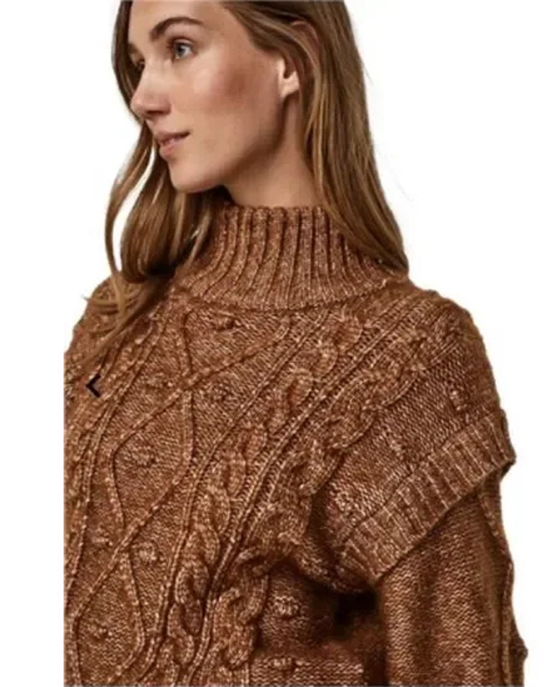 VERO MODA Women's Sweater Brown Size X-Large