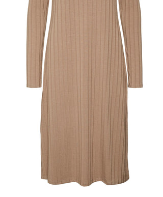 VERO MODA Women's Alondra Dress Brown Size 38