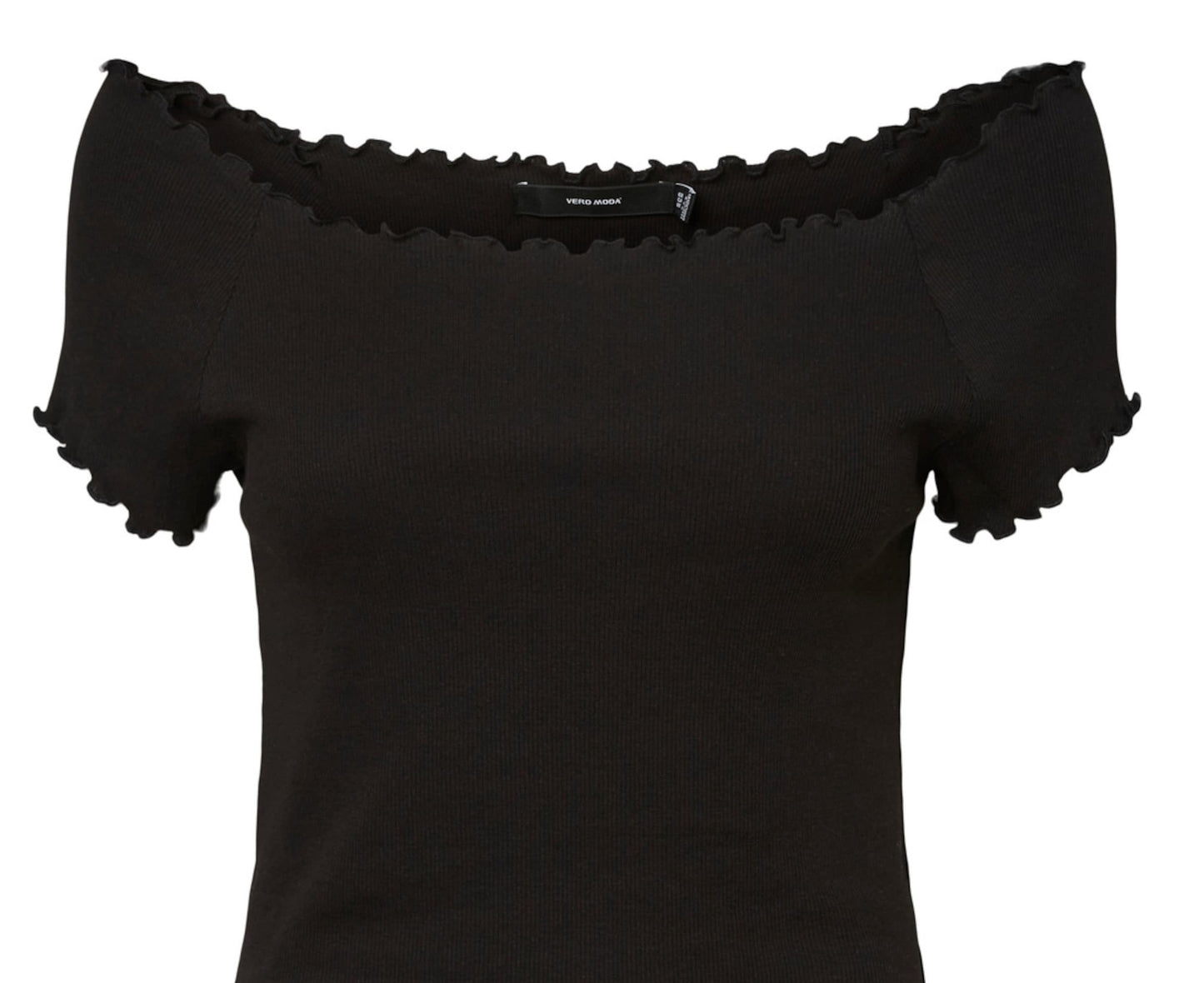 VERO MODA Women's Gabriella Ribbed Top Black
