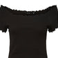 VERO MODA Women's Gabriella Ribbed Top Black