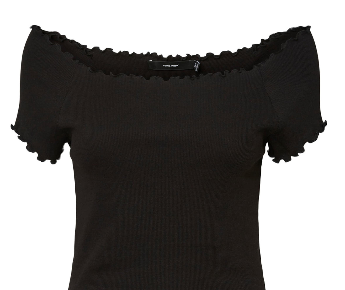 VERO MODA Women's Gabriella Ribbed Top Black