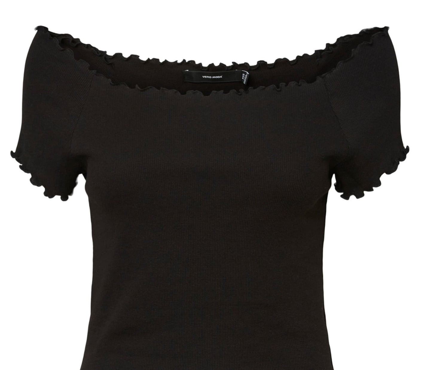 VERO MODA Women's Gabriella Ribbed Top Black