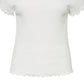 VERO MODA Women's Gabriella Ribbed Top White Size Large