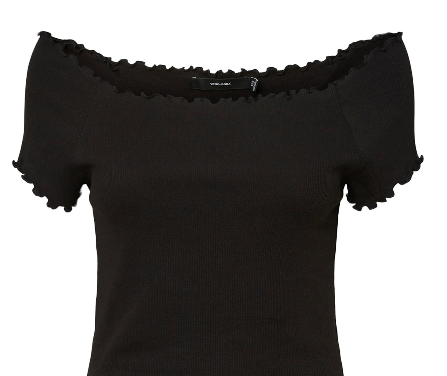 VERO MODA Women's Gabriella Ribbed Top Black