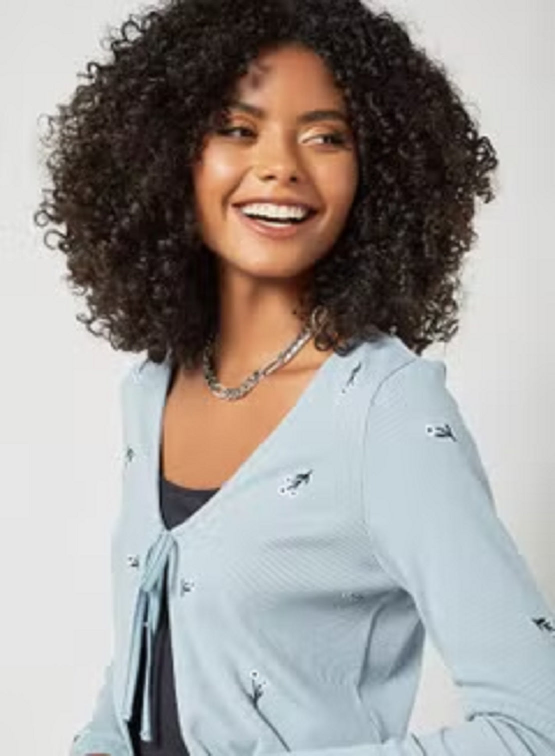 VERO MODA Women's Jeanette Cardigan Blue