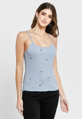 VERO MODA Women's Jeanette Tank Top Blue